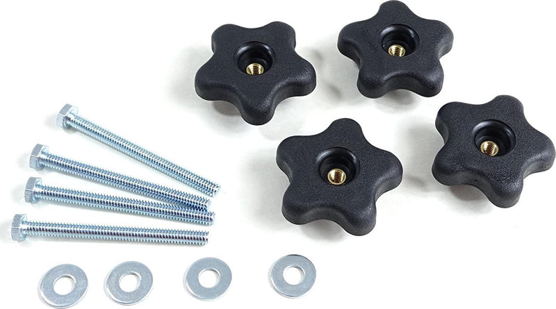 POWERTEC 71070 Hex Bolt Knob Kits, Suitable for Use with 1/4 and Universal T-Track, Pack of 4 Kits (12 Total Pieces)