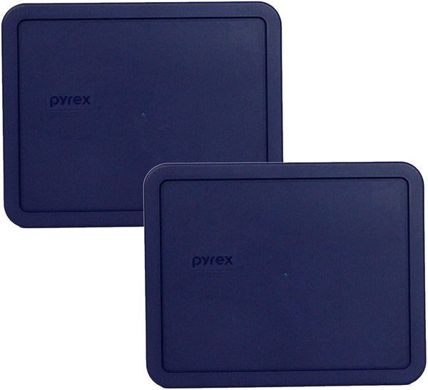 PYREX Blue 11-Cup Rectangular Plastic Cover (2 Lids)