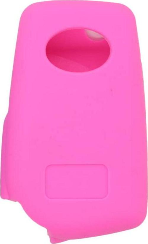 (Pink) - Fassport Silicone Cover Skin Jacket fit for Toyota 3 Button Flip Remote Key Hollow Texture CV9408 Pink