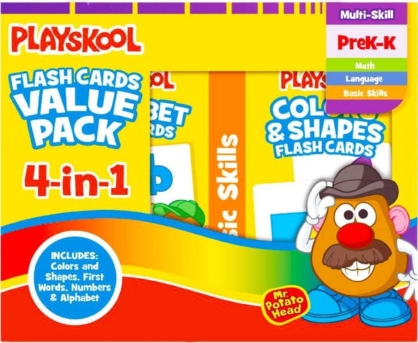 Playskool Flash Cards Value Pack - Alphabet/First Words/Shapes and Colors/Numbers