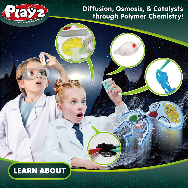 Playz Alien Anatomy Guts and Gizzards Operation Science Kit - 25+ Tools to Make Alien Body Parts and Slime, Extract Yucky Guts, and Create Catalytic Bath for Boys, Girls, Teenagers, and Kids