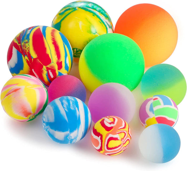 Pllieay 16 Pack Assorted Colorful Bouncy Balls