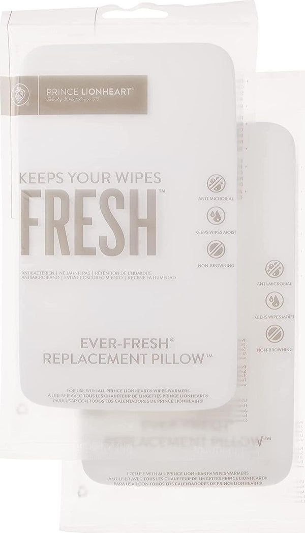 Prince Lionheart Ever-Fresh Replacement Pillows for Ultimate Wipes Warmer, 2 Count