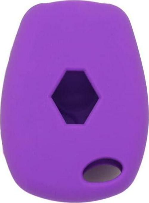 (Purple) - Fassport Silicone Cover Skin Jacket fit for Renault 3 Button Remote Key CV9300 Purple