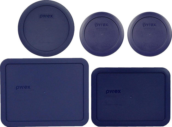 Pyrex 7211 6-Cup Rectangle Glass Food Storage Dish w/ 7211-PC Edamame Green Lid Cover (2-Pack)
