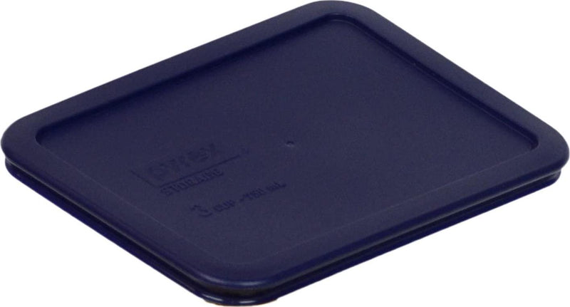 Pyrex 7210-PC Rectangle Dark Blue 3 Cup Storage Lid for Glass Dish (2, Dark Blue)