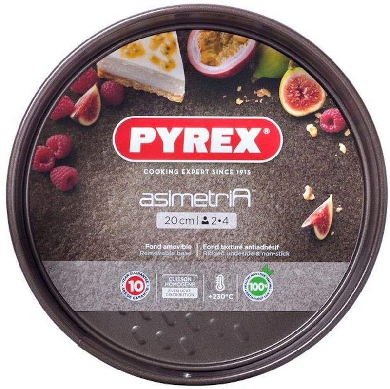 Pyrex AS20BS0/6144 Asimetria Round Springform Non Stick Cake Pan, Brown, 20cm