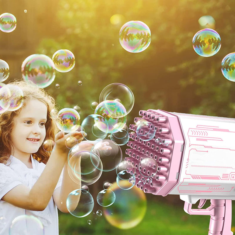  Bubble Machine Gun, Purple Bubble Gun with Lights/Bubble  Solution, 69 Holes Bubbles Machine for Adults Kids, Summer Toy Gift for  Outdoor Indoor Birthday Wedding Party - Purple Bubble Makers : Toys