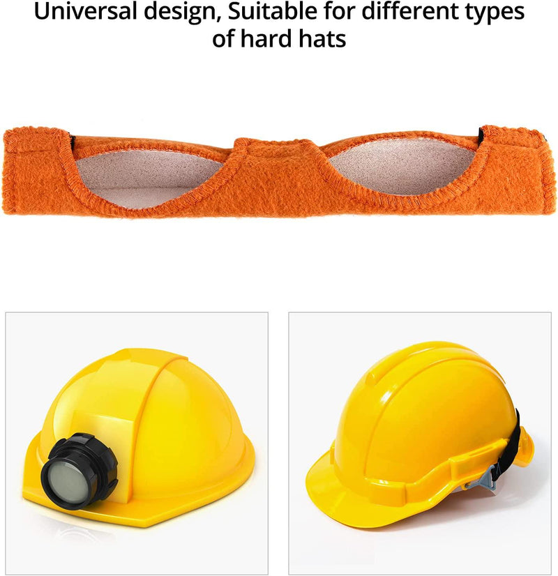 QWORK 4Pcs Helmet Sweatband, Antiperspirant Belt Hard Hat Welding Sweatband Air Cushion Sweatband Helmet Comforter Pad