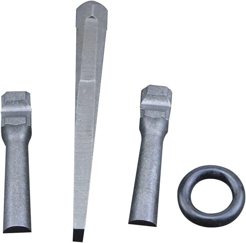QWORK Stone Splitter 9/16 Heavy Duty Wedge and Feather Shims for Concrete Marble Granite Rock