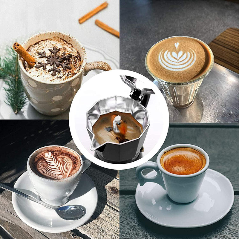 Mokita Aluminum Stove Top Coffee Maker (Espresso, Mocha, Cappuccino,  Latte)