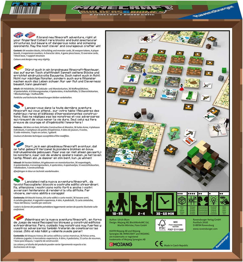 Ravensburger 26132 Minecraft Board Game Brown