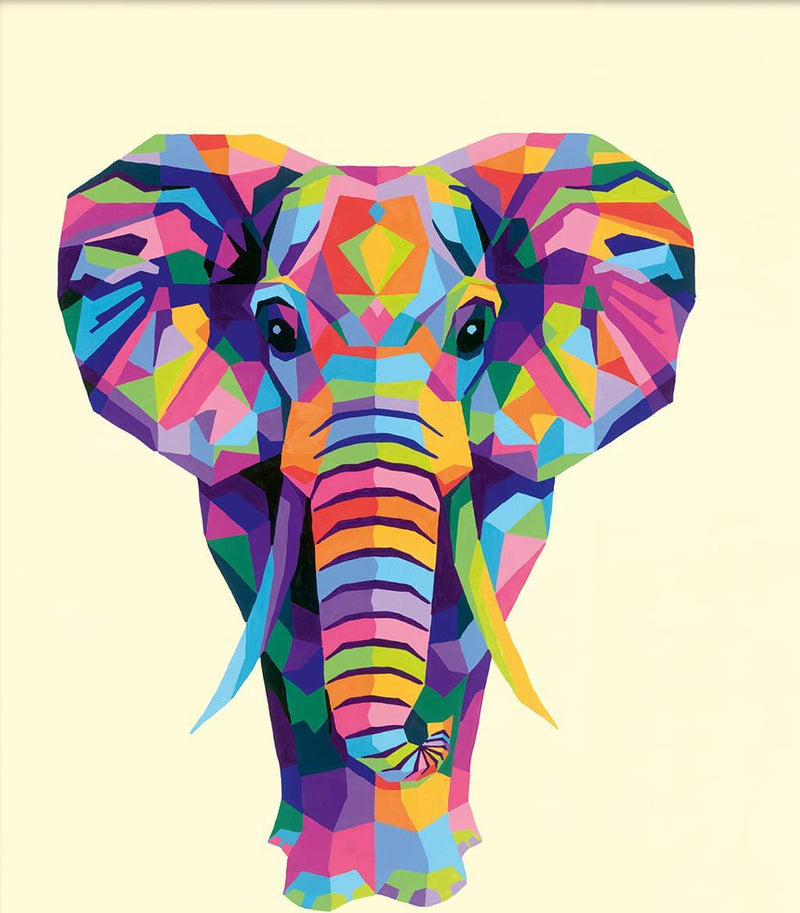 Ravensburger CreArt Funky Elephant Paint by Numbers for Adults 12 Years Up - Painting Arts and Crafts Set - Home Decor Accessories