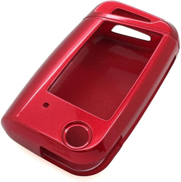 (Red) - Fassport Paint Metallic Colour Shell Cover Holder fit for Volkswagen Skoda 3 Button Flip Remote Key 0802 Red