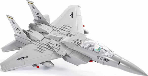 SEMKY Military F-15 Eagle Fighter Jet Air Force Building Block Set (262 Pieces) -Building and Military Toys Gifts for Military Fans and Kid