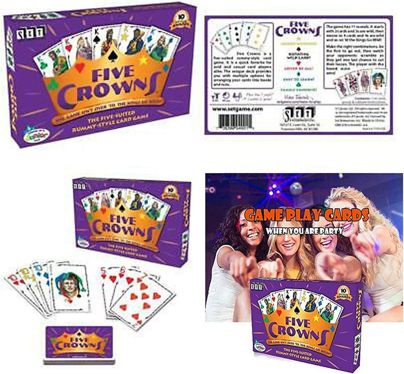 SET Enterprises Five Crowns Card Game, Purple (4001)