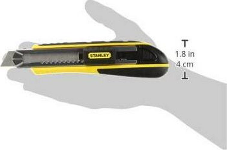 STANLEY 10-481 FatMax Snap-Off Knife, 18mm, Silver/Yellow/Black