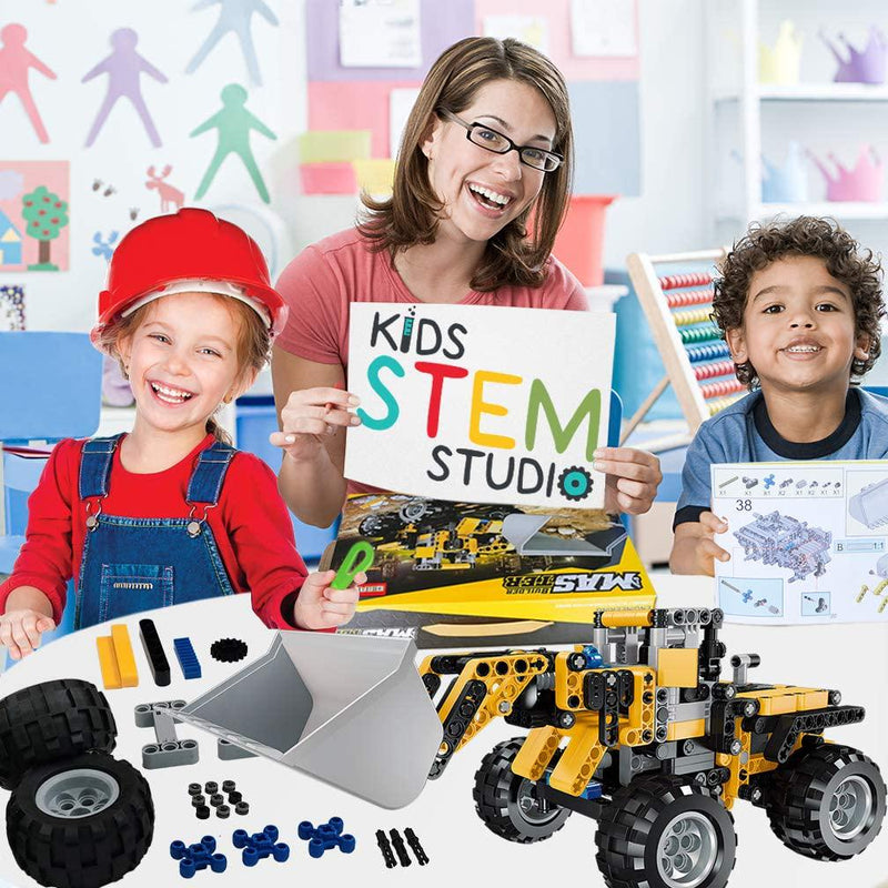 STEM Construction Toys  Bulldozer Building Kit, Front Wheel Loader - Top  Educational Engineering Toy Set for Boys and Girls Ages 6 7 8 9 10-12 Year  Old and up, Best Toy Gift for Kids, Activity Game