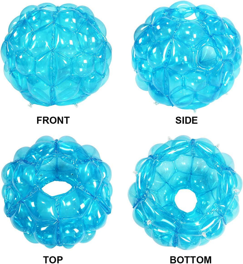 SUNSHINEMALL 2 PC Bumper Balls, Inflatable Body Bubble Ball Sumo Bumper Bopper Toys, Heavy Duty Durable PVC Vinyl Kids Adults Physical Outdoor Active Play