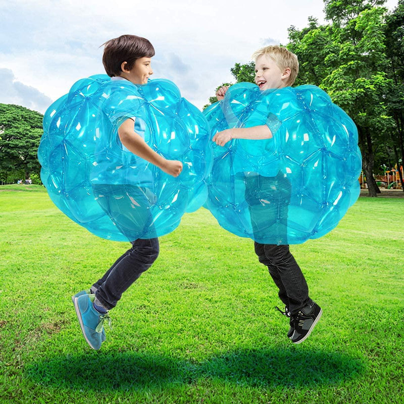 SUNSHINEMALL 2 PC Bumper Balls, Inflatable Body Bubble Ball Sumo Bumper Bopper Toys, Heavy Duty Durable PVC Vinyl Kids Adults Physical Outdoor Active Play