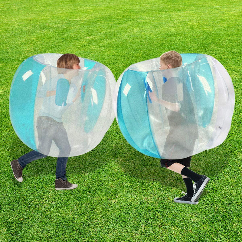 SUNSHINEMALL Bumper Balls for Adults, Inflatable Body Bubble Ball (36inch, 2pcs/1pcs zjq red/Blue