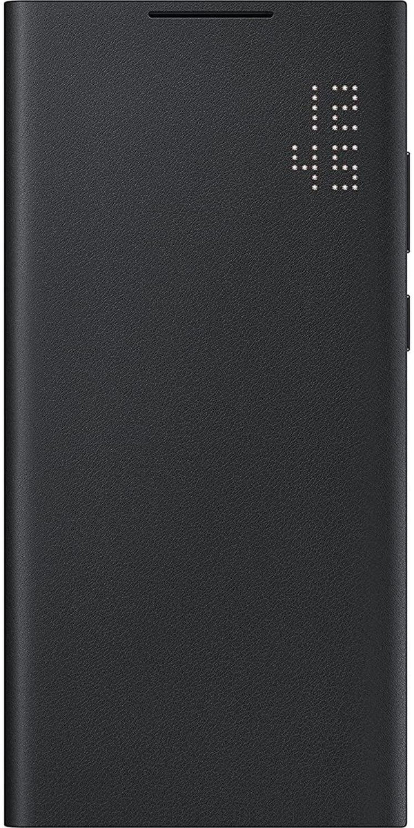 Samsung Galaxy S22 Ultra Official Case - Smart LED View Cover (Antibacterial) - Black
