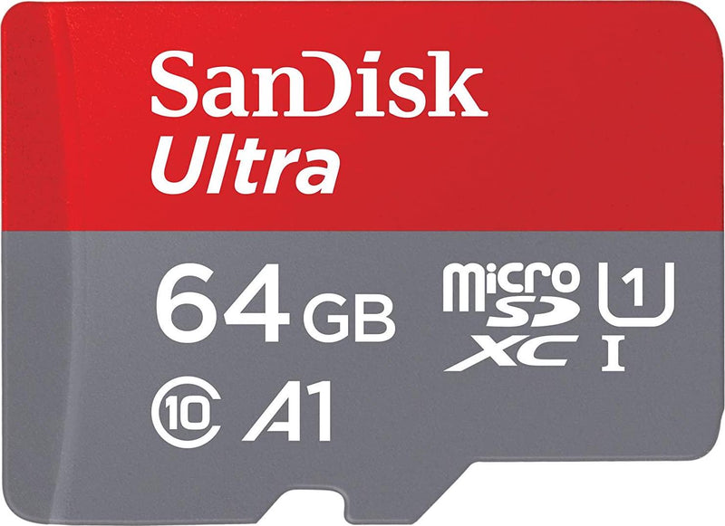 SanDisk 64GB Ultra microSD SDHC SDXC UHS-I Memory Card 120MB/s Full HD Class 10 Speed Google Play Store App for Android Smartphone Tablet LD2-SDSQUA4-064G-GN6MN