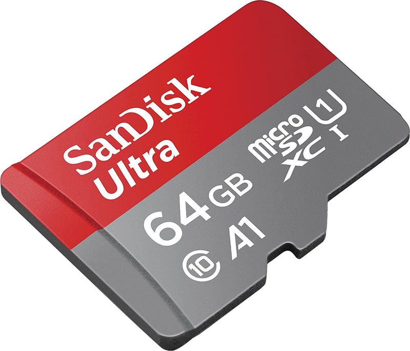 SanDisk 64GB Ultra microSD SDHC SDXC UHS-I Memory Card 120MB/s Full HD Class 10 Speed Google Play Store App for Android Smartphone Tablet LD2-SDSQUA4-064G-GN6MN