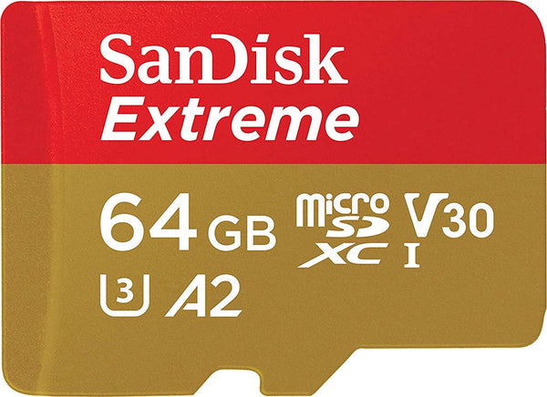 SanDisk Extreme Micro SD Card 64GB SDXC Class 10 Mobile Smart Phone Tablet Memory - No Adapter