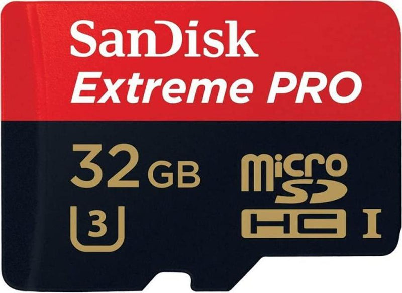 SanDisk Extreme PRO 32GB UHS-I/U3 Micro SDHC with 4K Ultra HD Ready-SDSDQXP-032G-G46A (Label May Change)