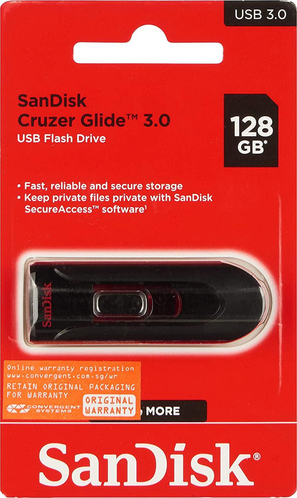 Sandisk SDCZ600-128G-G35 Memory Card, Black, 128 GB