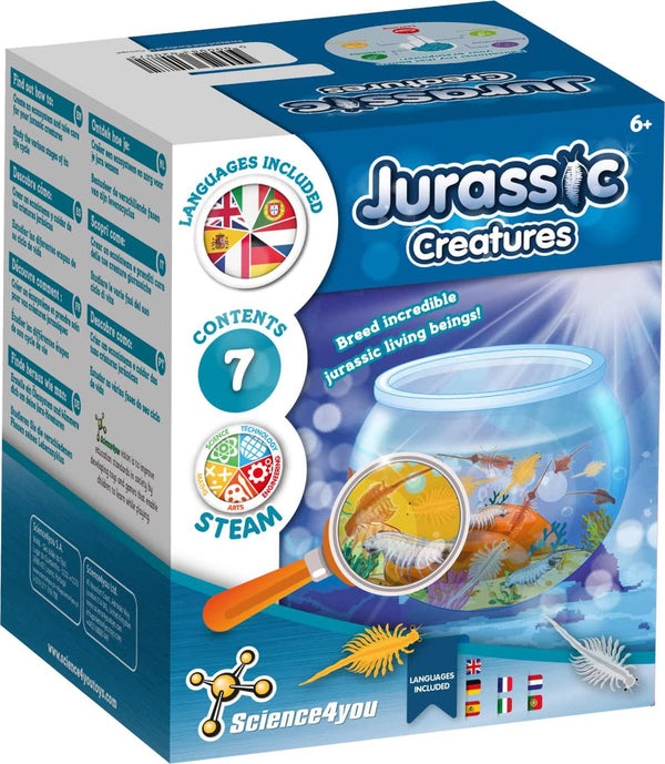 Science4you Brine Shrimp Hatchery kit - Artemias Jurassic Sea Creatures - Includes Artemias Brine Shrimp Eggs and Small Fish Tank - Create an Ecosystem with Sea Dragons - Science Kit for Kids Age 6+