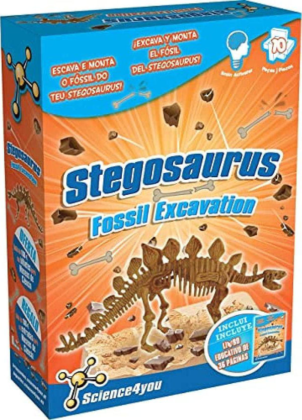 Science4you   Toy Scientific and Educational 4-in-1 Fossil Excavation