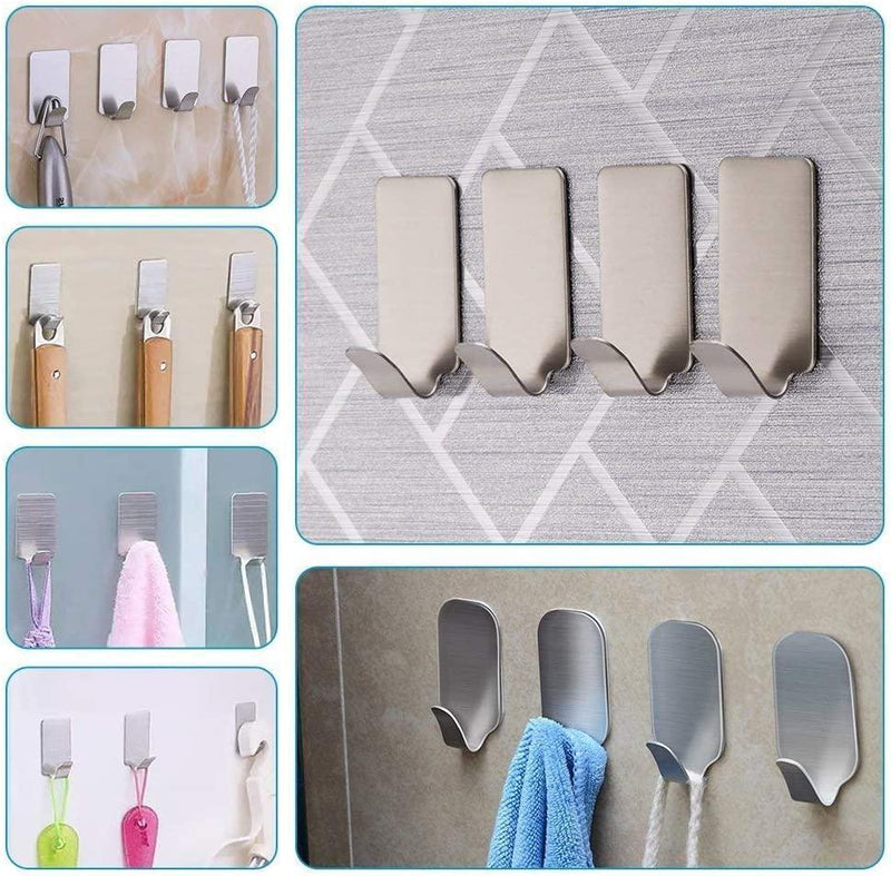  Kiemeu Small Adhesive Wall Hooks for Hanging Heavy Duty Sticky  Hooks for Hanging Wall Hangers Without Nails : Home & Kitchen
