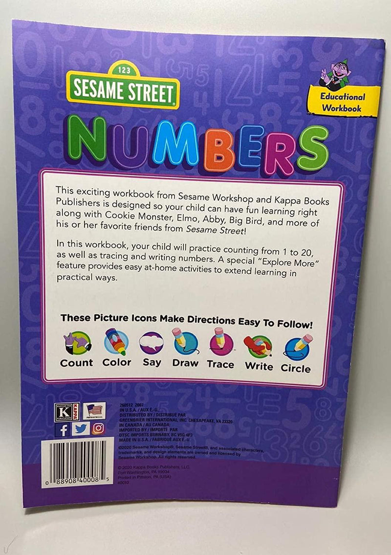 Sesame Street Numbers Work Book