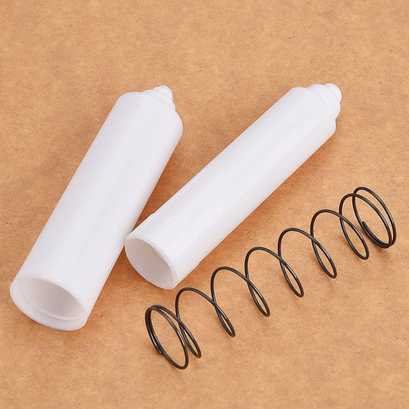 Shappy Toilet Paper Holder Roller White Plastic Spring Loaded 2 Pack