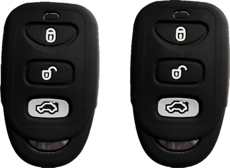 Silicone 3 Buttons Smart Key Fob Remote Cover Case Keyless Jacket Protector Holder for Hyundai Elantra Genesis Sonata Kia Sorento Forte Optima Rondo Spectra