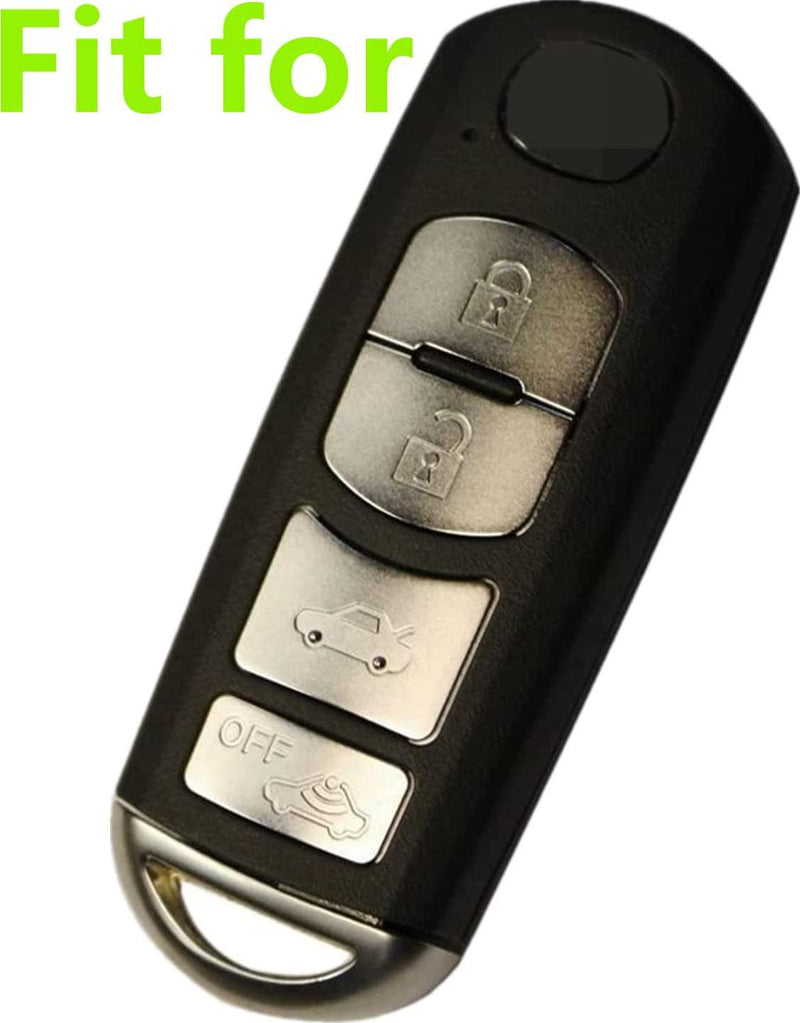 Silicone Smart Key Fob Cover Case Protector Keyless Remote Holder for 2018 2017 Mazda CX-5 CX-7 CX-9 Mazda 3 6 MX-5 Miata Toyota Yaris Black