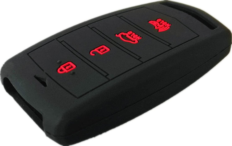 Silicone Smart Key Fob Covers Case Protector Keyless Remote Holder for SY5HMFNA04 Hyundai Elantra Equus Genesis Coupe Sonata Kia Forte Sportage Soul Sorento Smart 4 Buttons Key