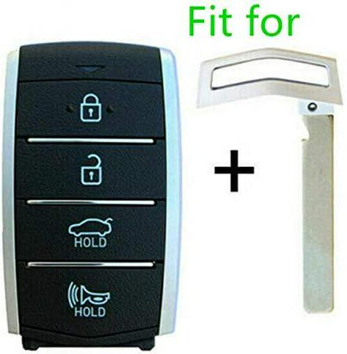 Silicone Smart Key Fob Covers Case Protector Keyless Remote Holder for SY5HMFNA04 Hyundai Elantra Equus Genesis Coupe Sonata Kia Forte Sportage Soul Sorento Smart 4 Buttons Key