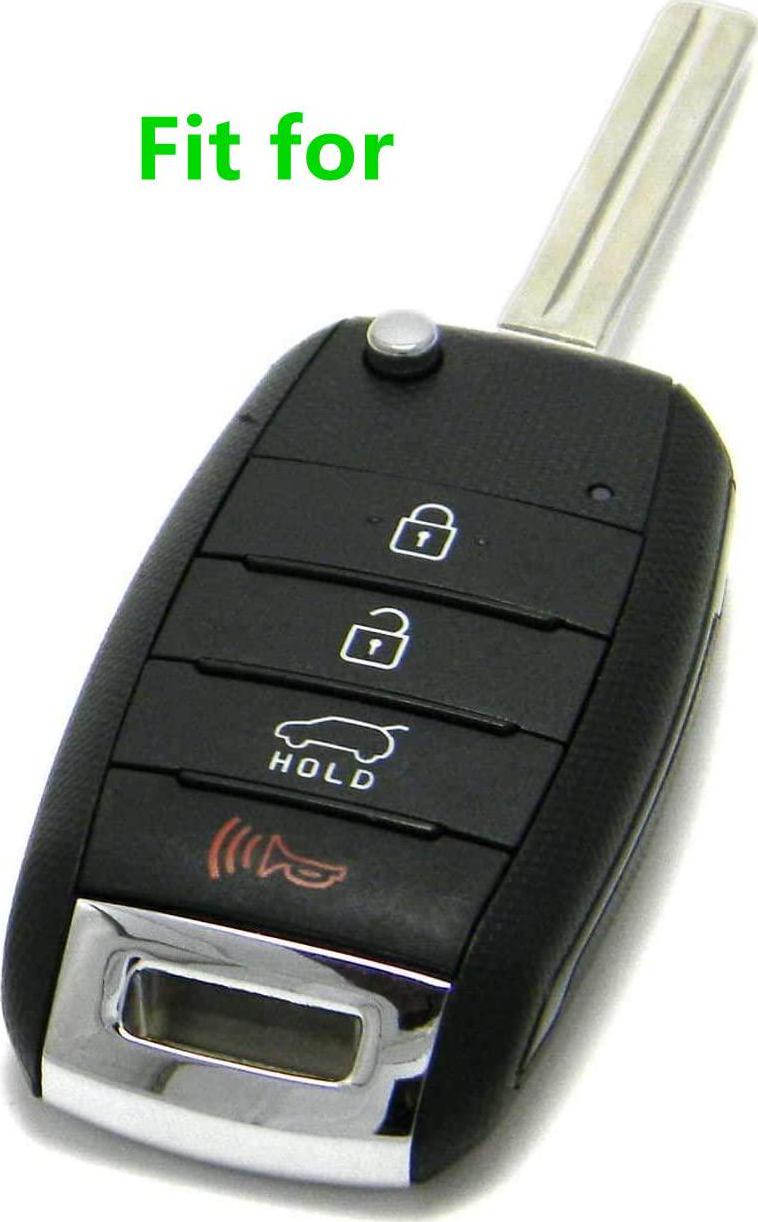 Silicone Smart Key Fob Cover Case Protector Keyless Remote Holder for Kia Sorento Sportage Rio Soul Forte Optima Carens Not Fit Smart Key Fob