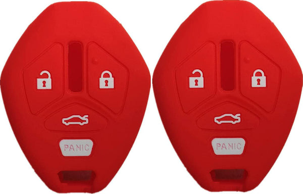 Silicone Smart Key Fob Cover Case Protector Keyless Remote Holder for Mitsubishi Eclipse 2006-2012 Endeavor 2006-2011 Galant 2006-2012 Lancer Outlander 2007-2013