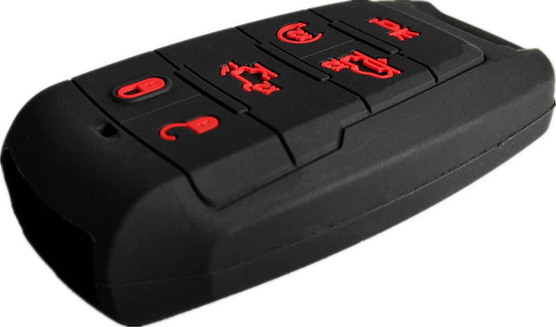 Silicone Smart Key Fob Covers Case Protector Keyless Remote Holder for 2019 Dodge Ram 1500 6 Buttons Smart Key Fob Remote Key Case Holder,Protective case