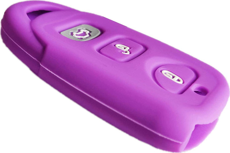 Silicone Smart Key Fob Cover Case Protector Keyless Remote Holder for Hyundai Elantra Genesis Sonata Kia Sorento Forte Optima.Purple