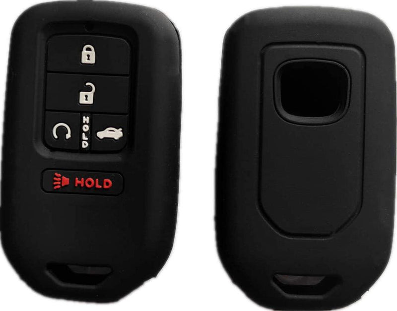 Silicone Smart Key Fob Covers Case Protector Keyless Remote Holder for Honda Accord Civic CR-V CRV Pilot EX EX-L Touring Premium H isè 2/5000 Black OEM Part NumberFor FCC ID:, KR5V2X, 72147-TG7-A11