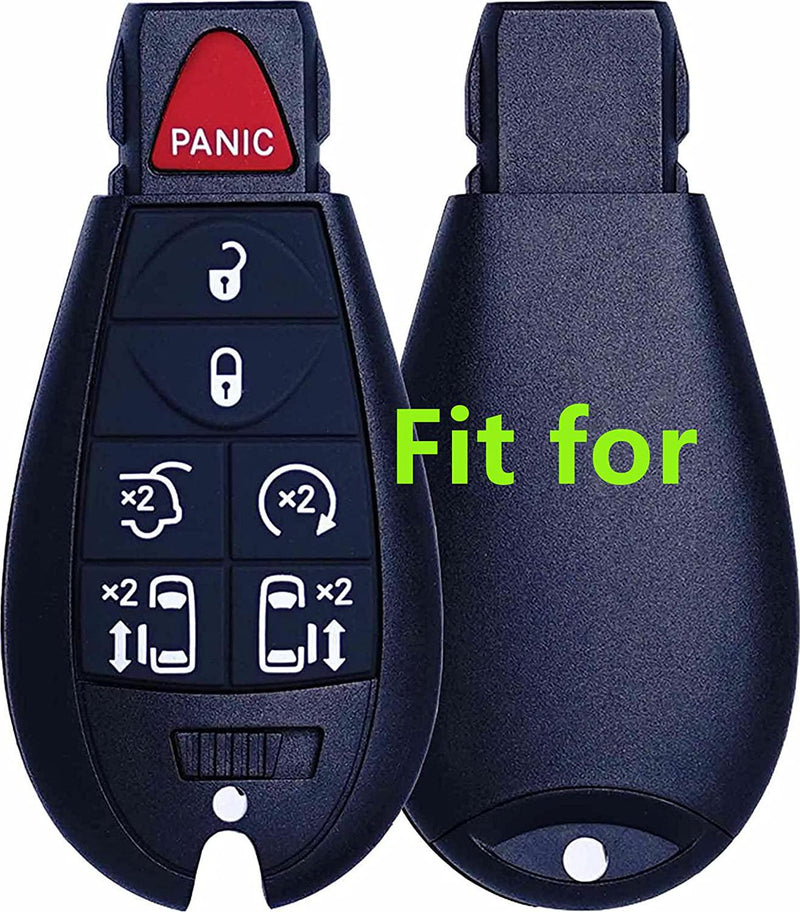 Silicone Smart Key Fob Covers Case Protector Keyless Remote Holder for Chrysler Town Country Dodge Grand Caravan Charger Challenger Durango Journey Ram Magnum Jeep b098j537f5 M3N5WY783X 2701A-C01C