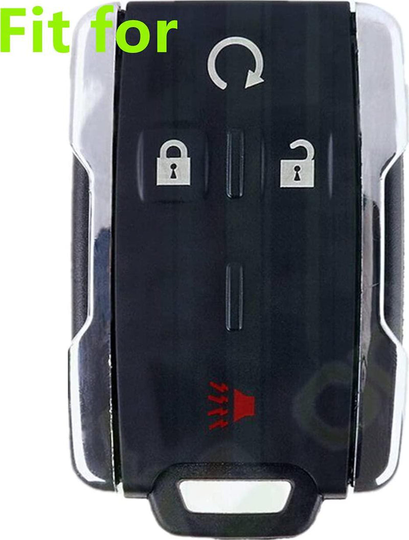 Smart Key Fob Cover Case Protector Keyless Remote Holder for Chevrolet Silverado Colorado M3N32337100 13577770 13577771 GMC Sierra Yukon Cadillac Blue