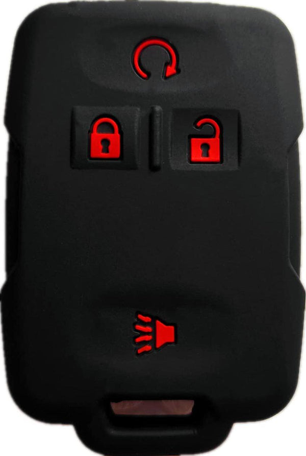 Smart Key Fob Cover Case Protector Keyless Remote Holder for Chevrolet Silverado Colorado M3N32337100 13577770 13577771 GMC Sierra Yukon Cadillac Blue