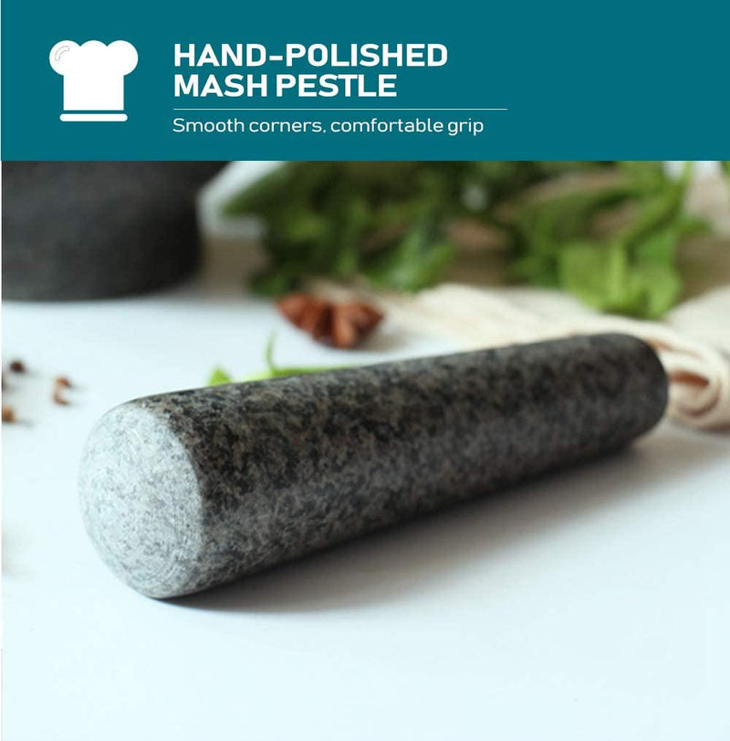 Solid Stone Food Preparation Unpolished Granite Spice Herb Grinder Kitchen Tools