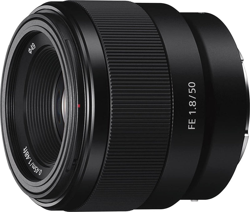 Sony - FE 50mm F1.8 Standard Lens (SEL50F18F), Black